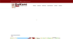 Desktop Screenshot of dekantgroup.com