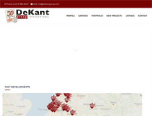 Tablet Screenshot of dekantgroup.com